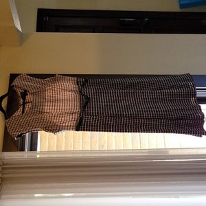 Connected Apparel Belted Dress